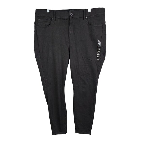 Womens Torrid Black Bombshell Skinny Premium Stretch Jeans Cotton Blend Size 20S - Picture 1 of 11